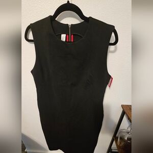 Spanx Perfect Fitted Dress , Black, Sz L